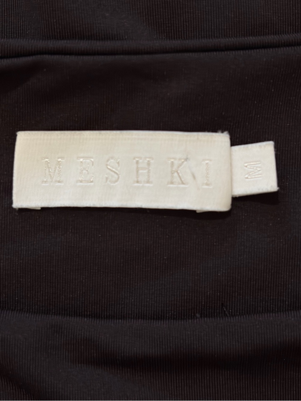 MESHKI Mila Black Long Sleeve Crop Top Size M - Picture 8 of 10